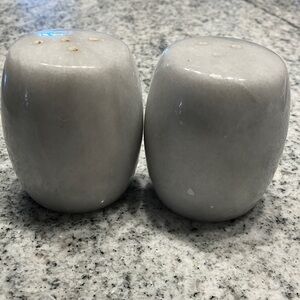 Sophisticated Gray Marble Salt and Pepper Shakers